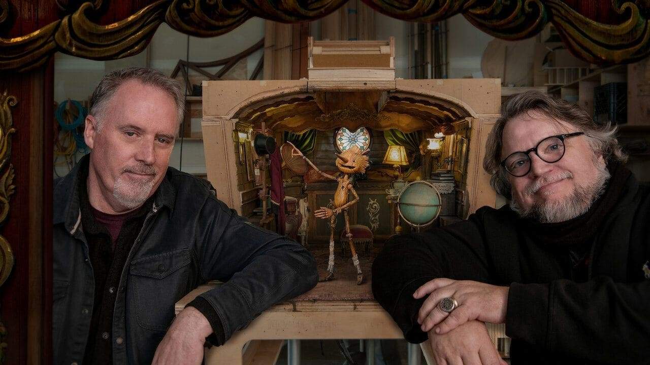 Backdrop for Guillermo del Toro's Pinocchio: Handcarved Cinema