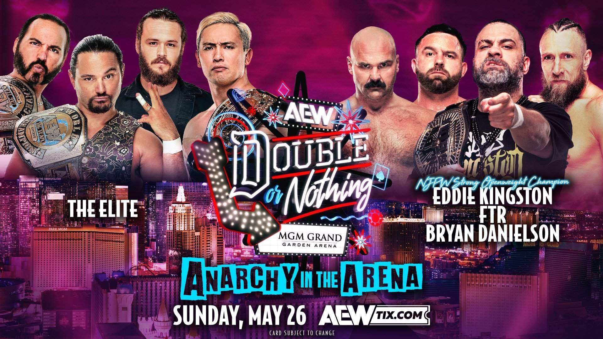 Backdrop for AEW Double or Nothing