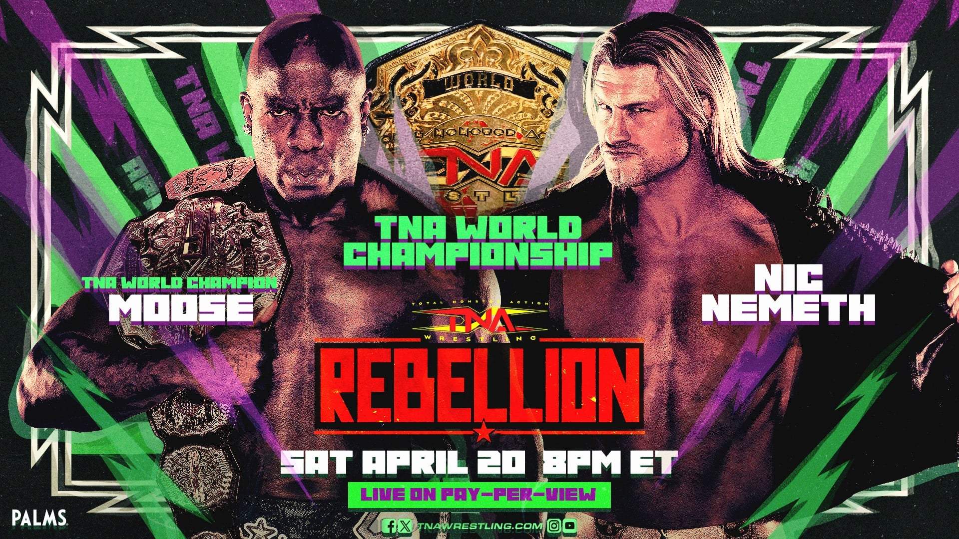 Backdrop for TNA Rebellion 2024