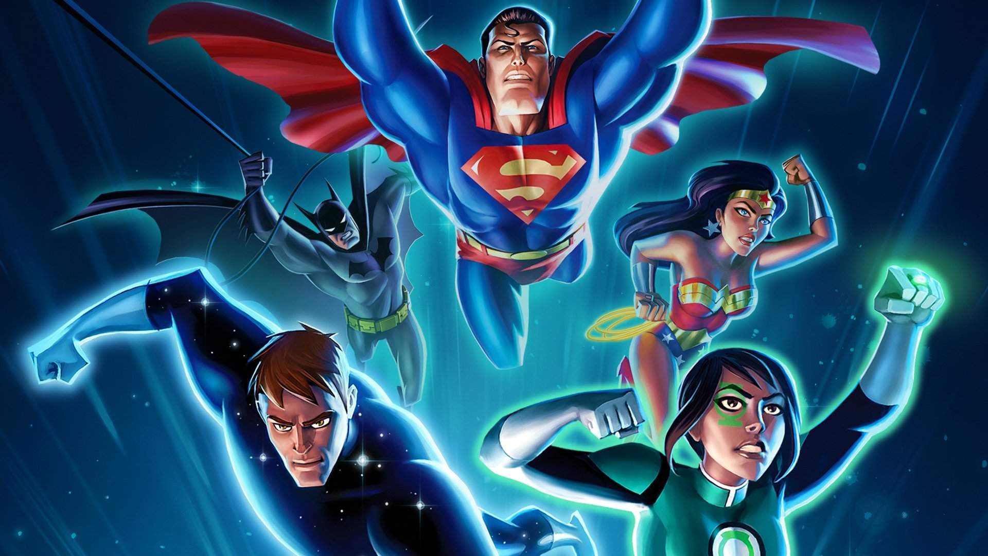 Backdrop for Justice League vs. the Fatal Five