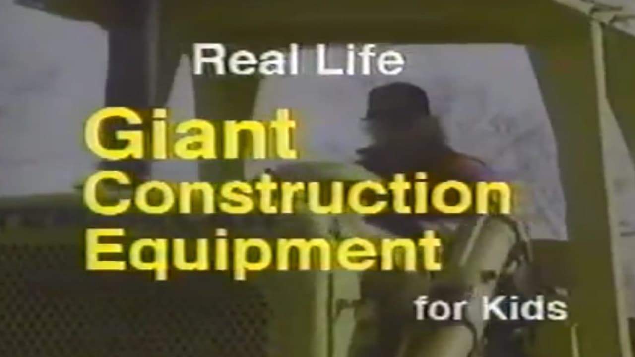 Backdrop for Real Life Giant Construction Equipment for Kids