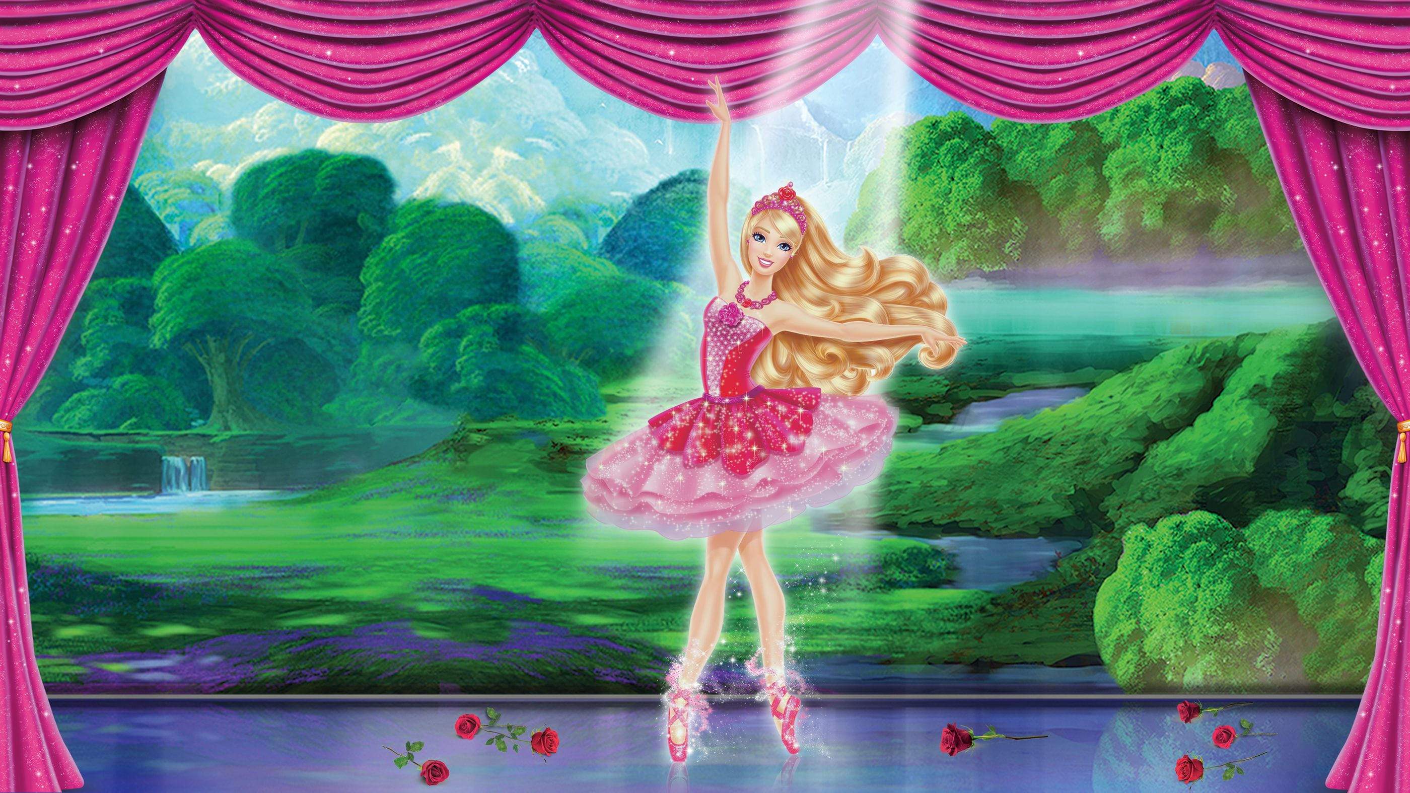 Backdrop for Barbie in the Pink Shoes