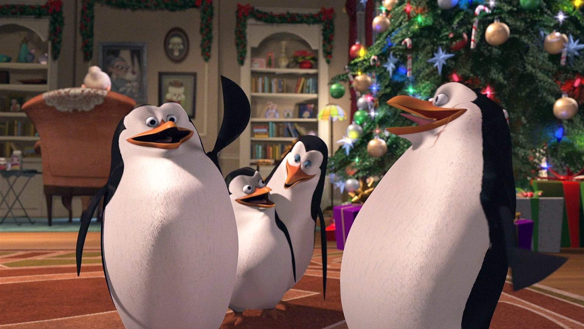 Backdrop for The Madagascar Penguins in a Christmas Caper