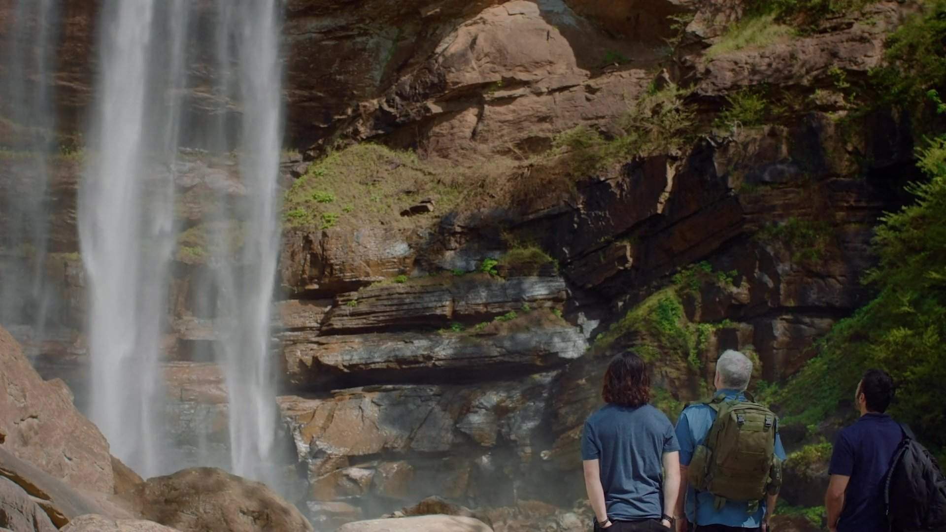 Backdrop for Heritage Falls