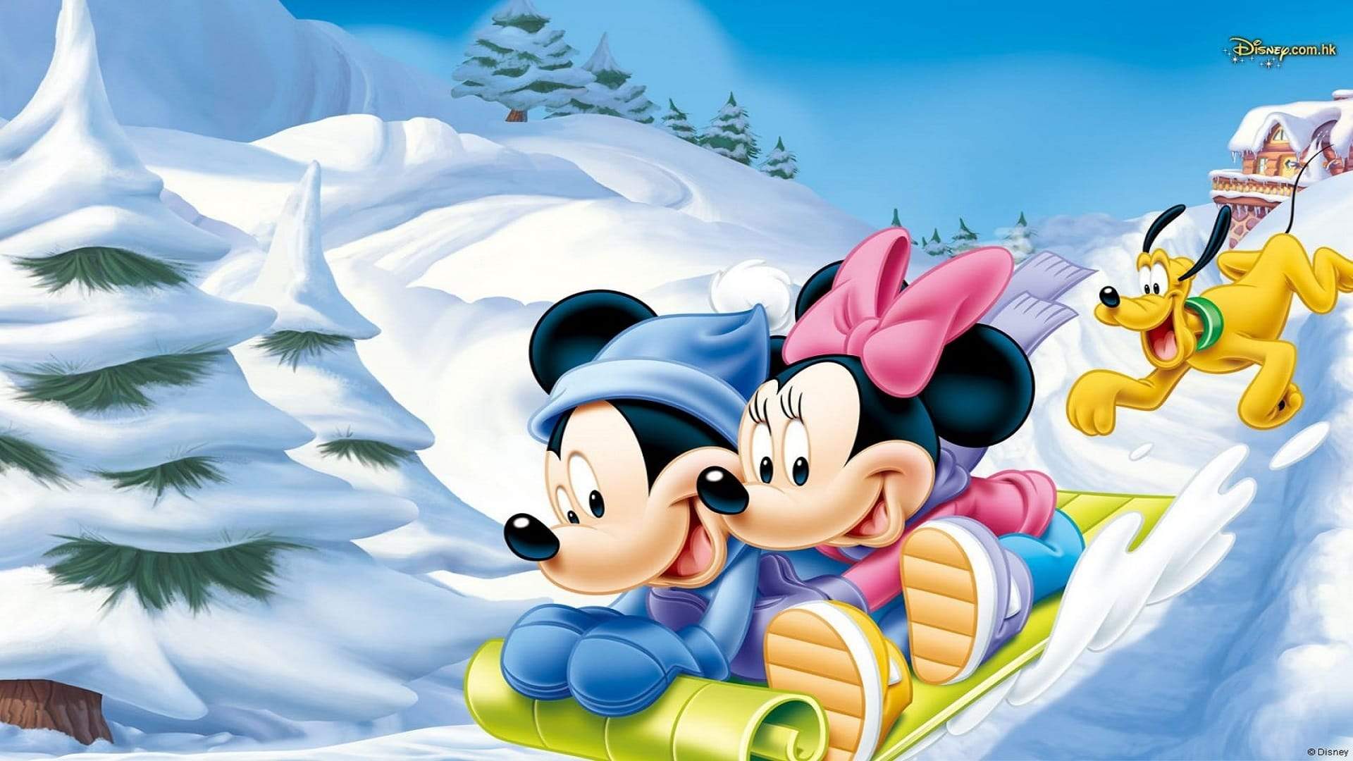 Backdrop for Mickey Mouse Clubhouse: Minnie's Winter Bow Show