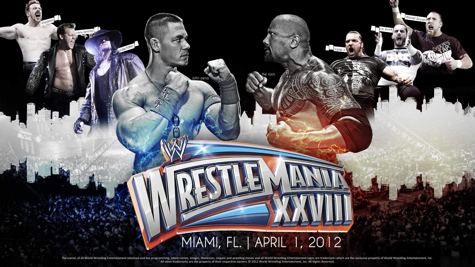 Backdrop for WWE WrestleMania XXVIII