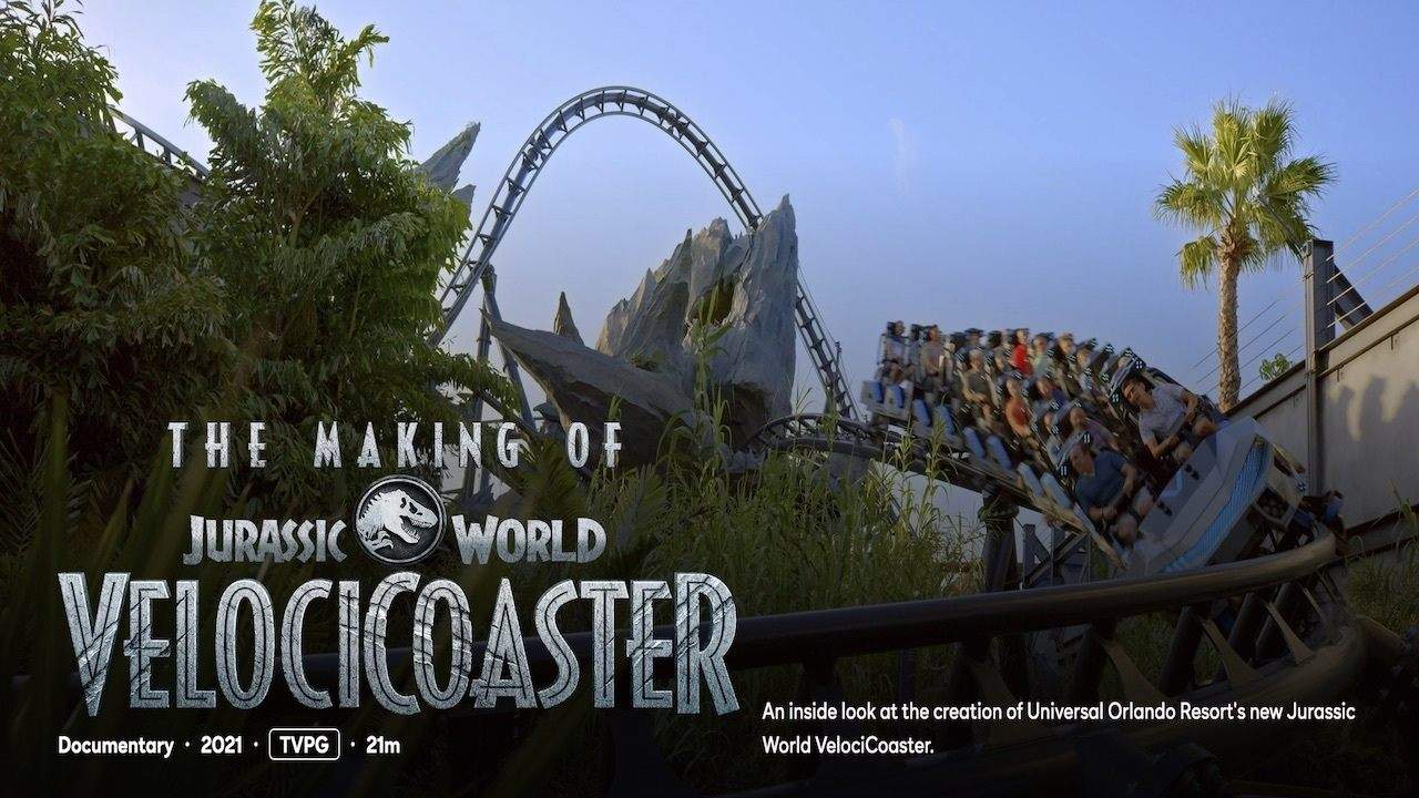 Backdrop for The Making of Jurassic World VelociCoaster