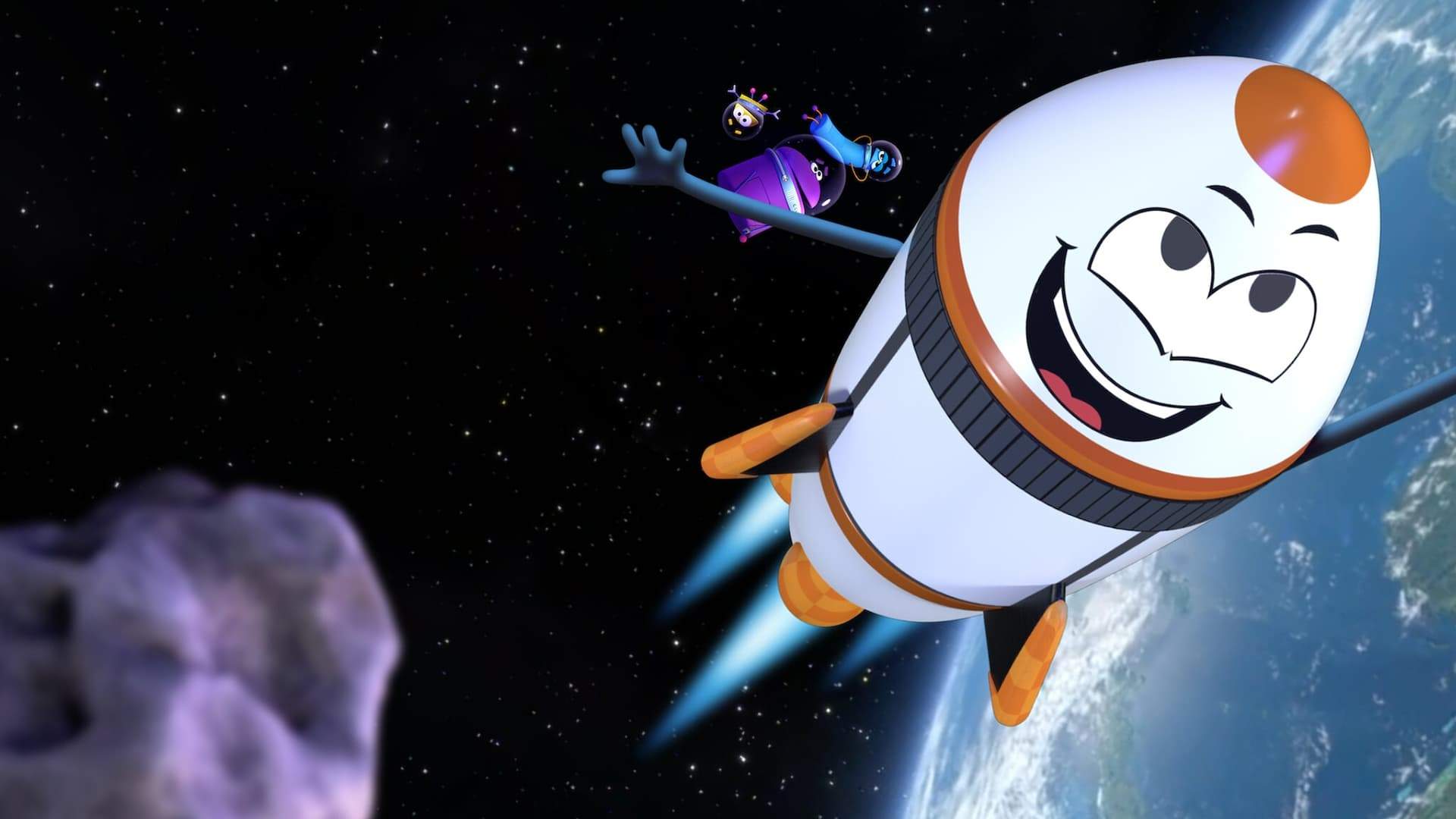 Backdrop for A StoryBots Space Adventure