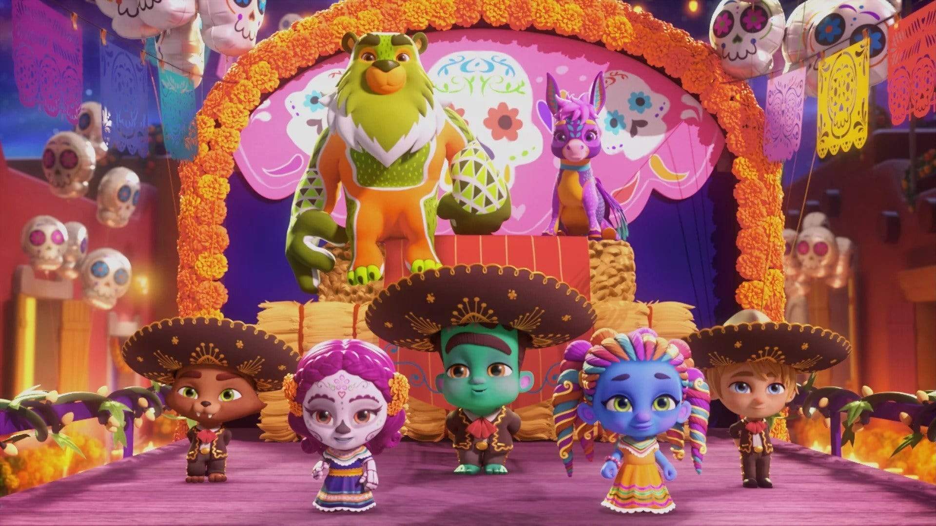 Backdrop for Super Monsters: Dia de los Monsters