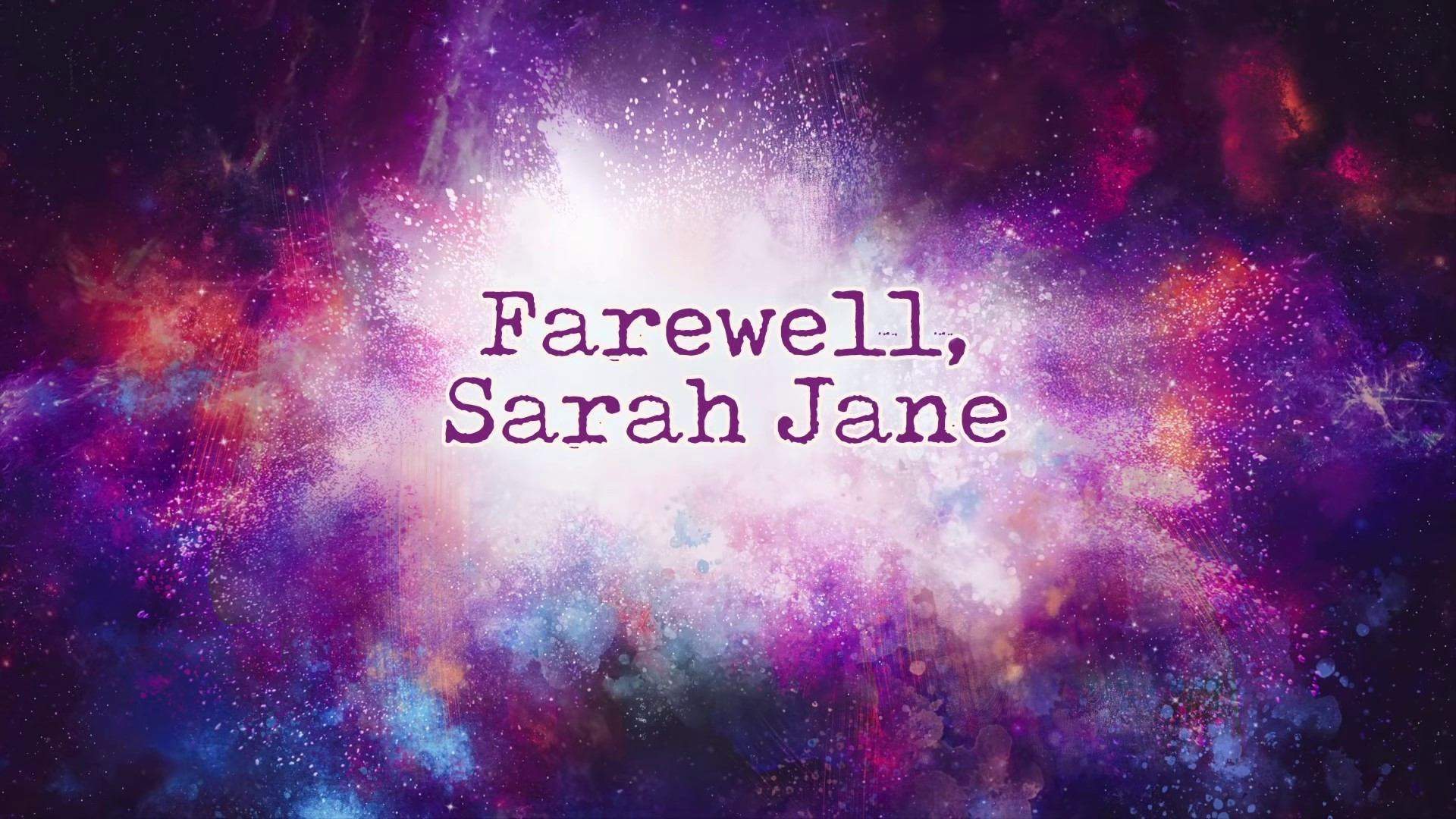 Backdrop for Farewell, Sarah Jane