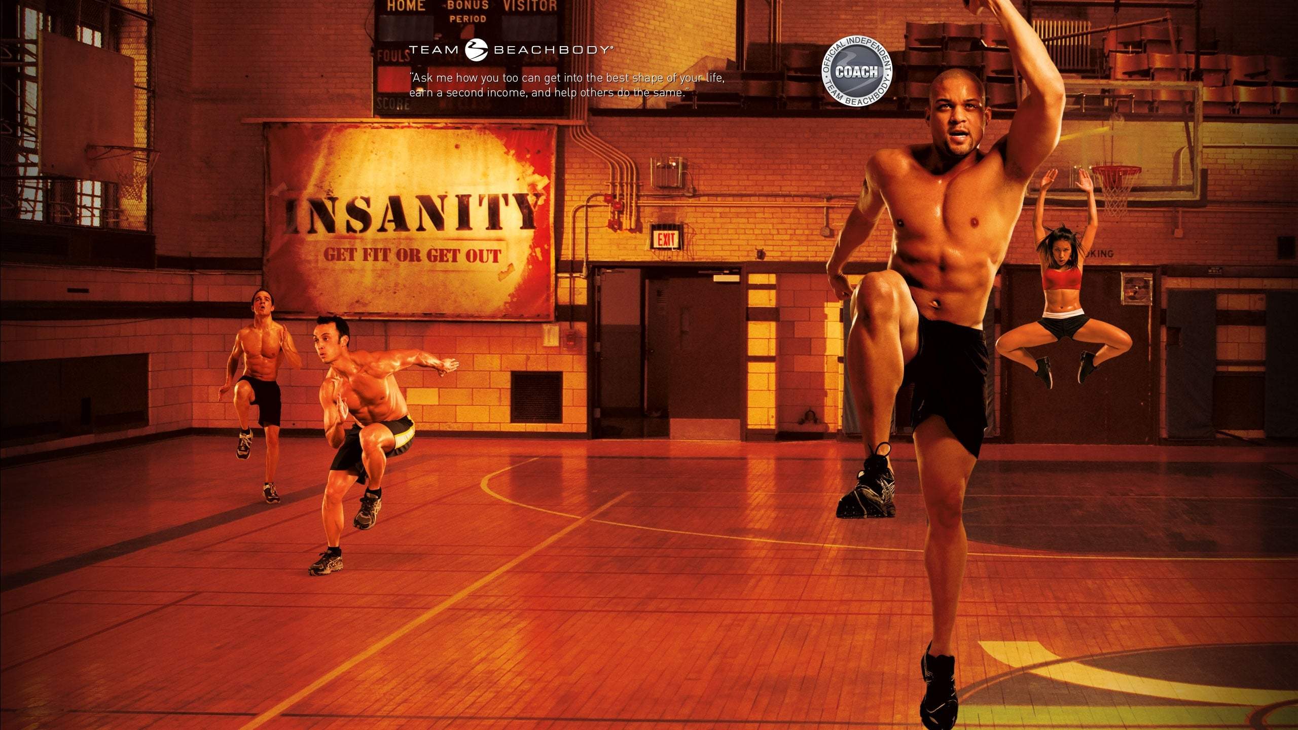 Backdrop for Insanity: Upper Body Weight Training