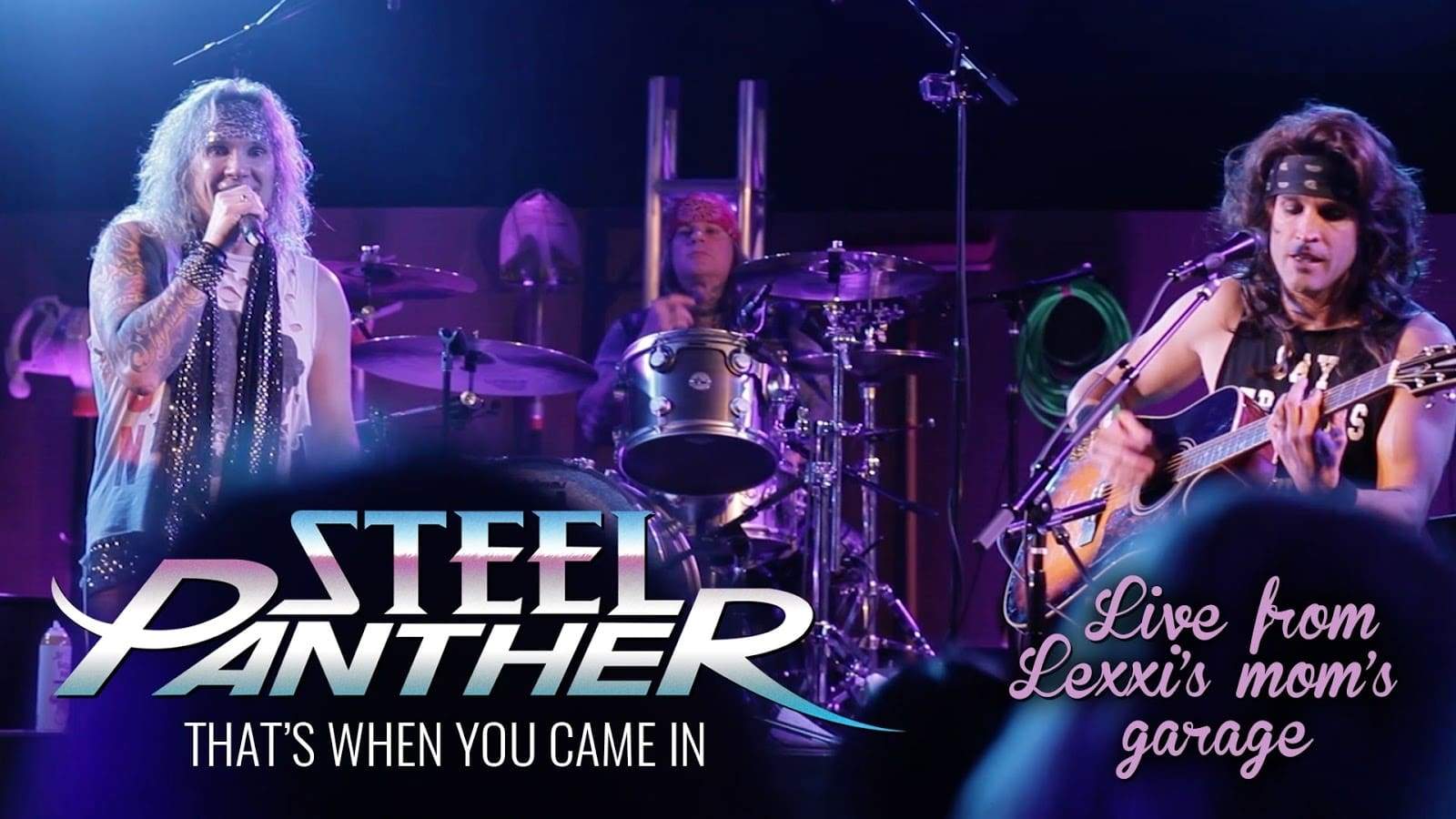 Backdrop for Steel Panther Live from Lexxi's Mom's Garage