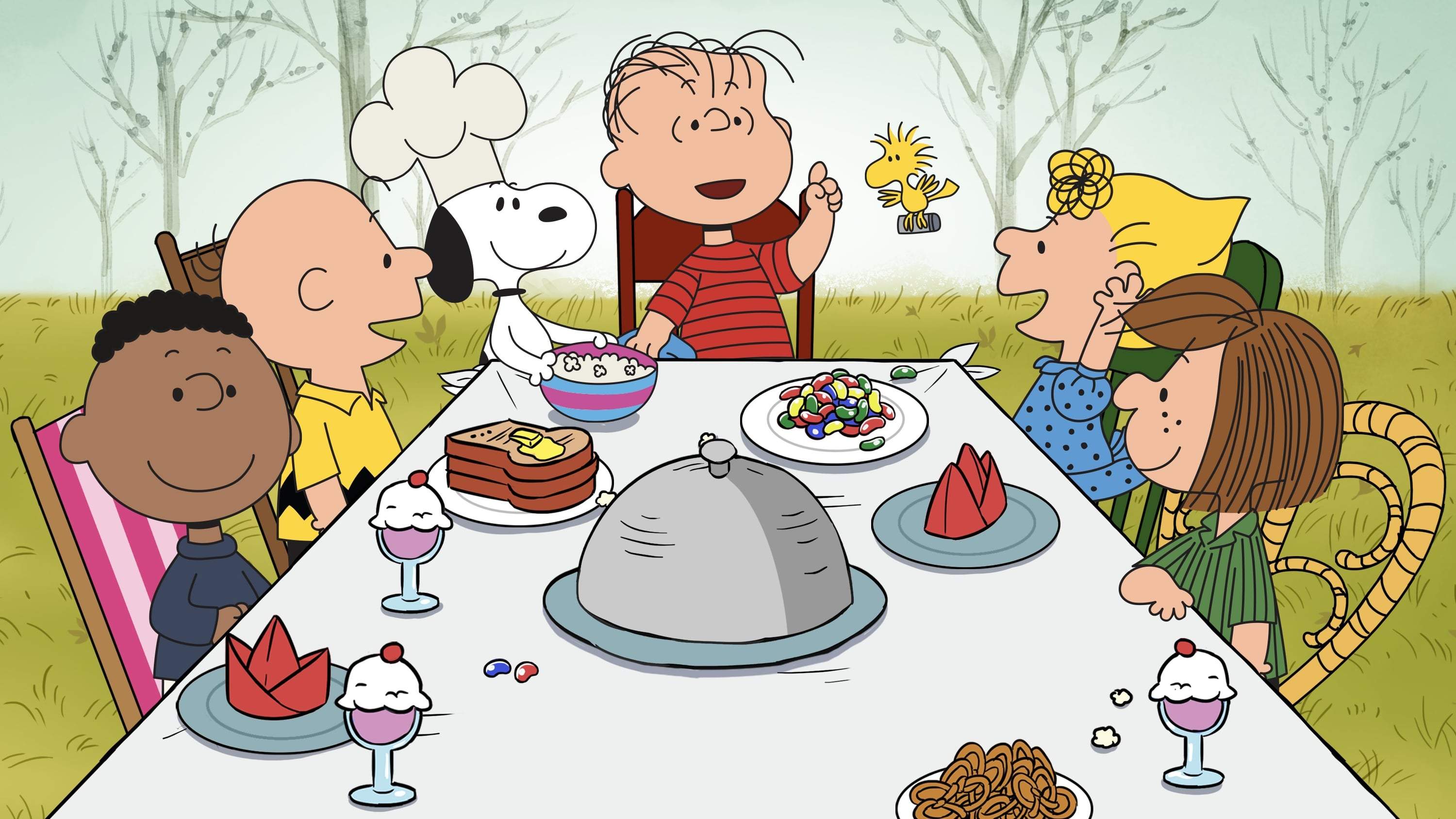 Backdrop for A Charlie Brown Thanksgiving