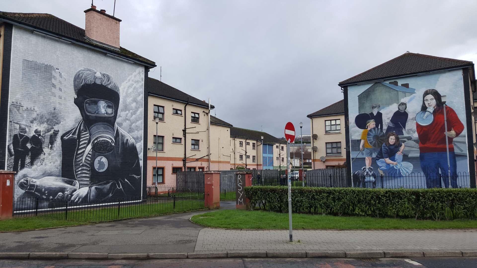 Backdrop for Battle of the Bogside