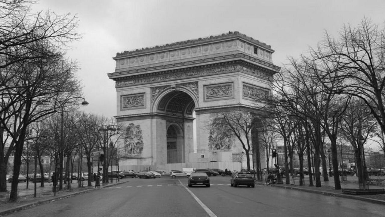 Backdrop for Arch of Triumph