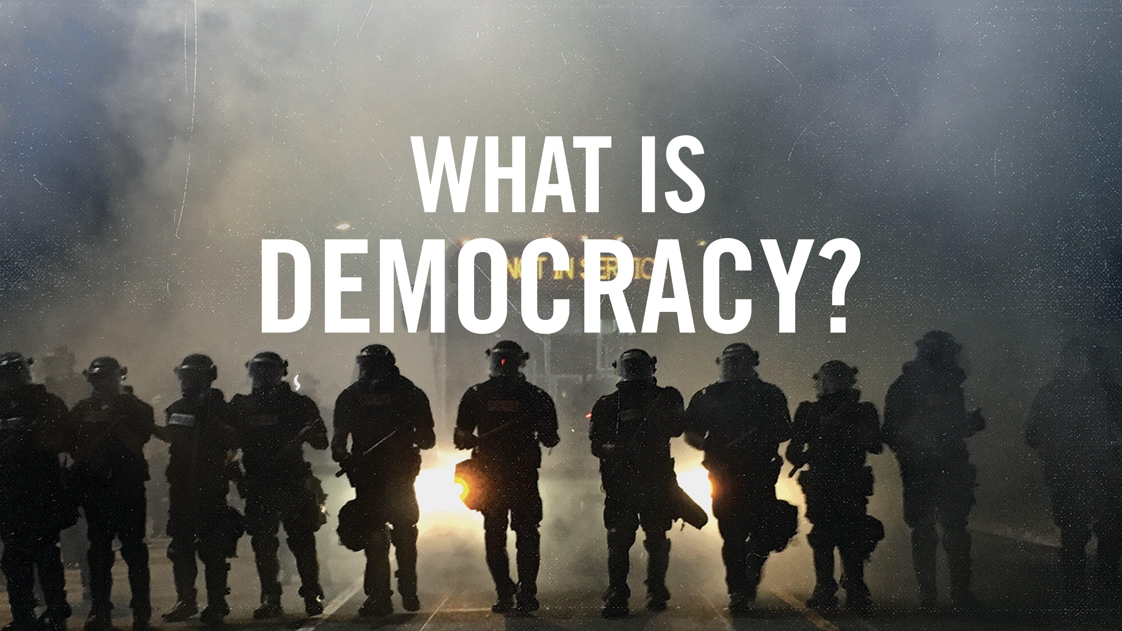 Backdrop for What Is Democracy?