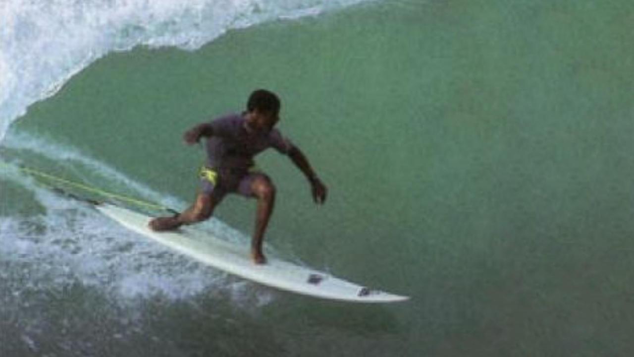 Backdrop for Kelly Slater in Black and White