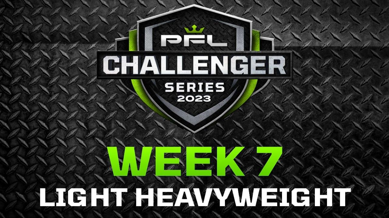 Backdrop for PFL 2023 Challenger Series: Week 7/Light Heavyweights - Kasanganay vs. Elsaidy