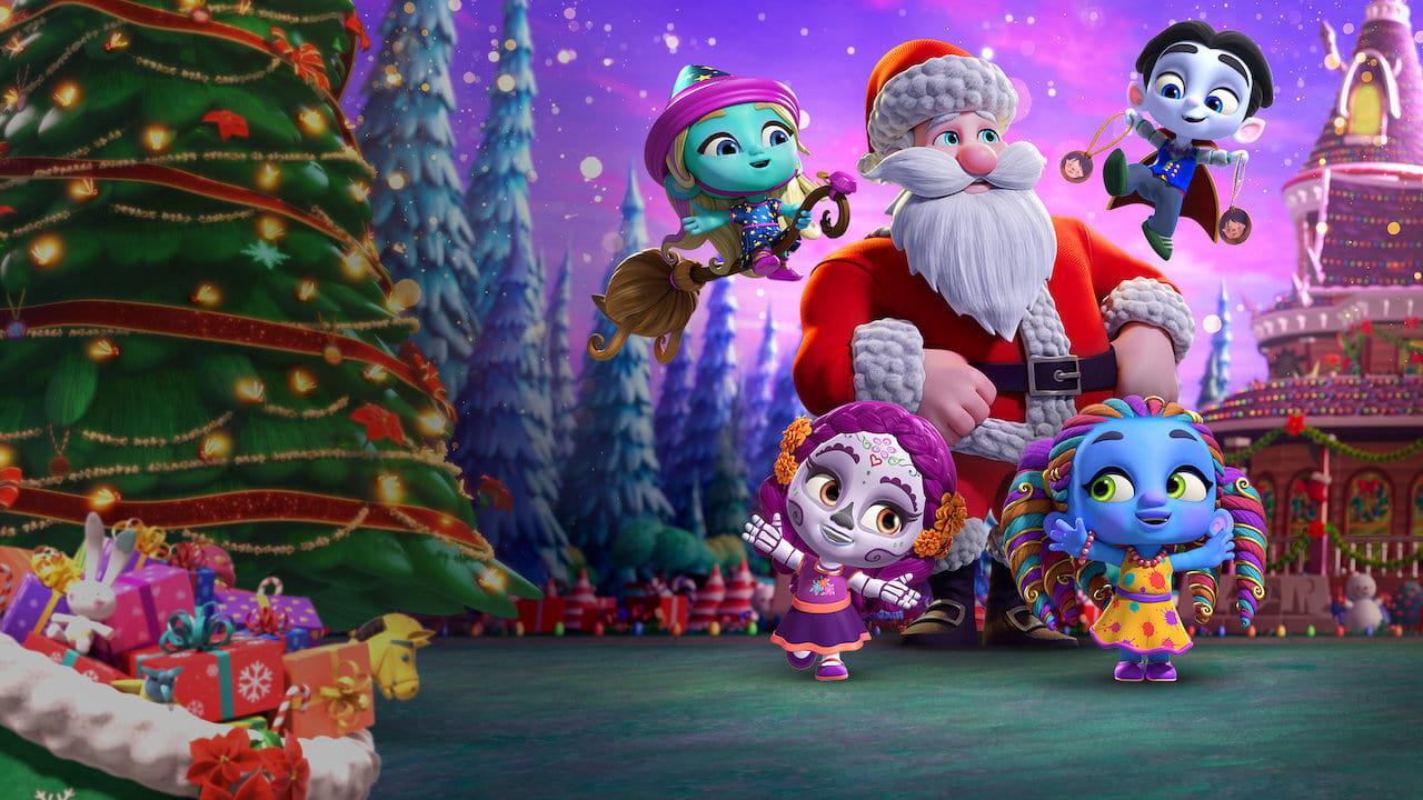 Backdrop for Super Monsters Save Christmas