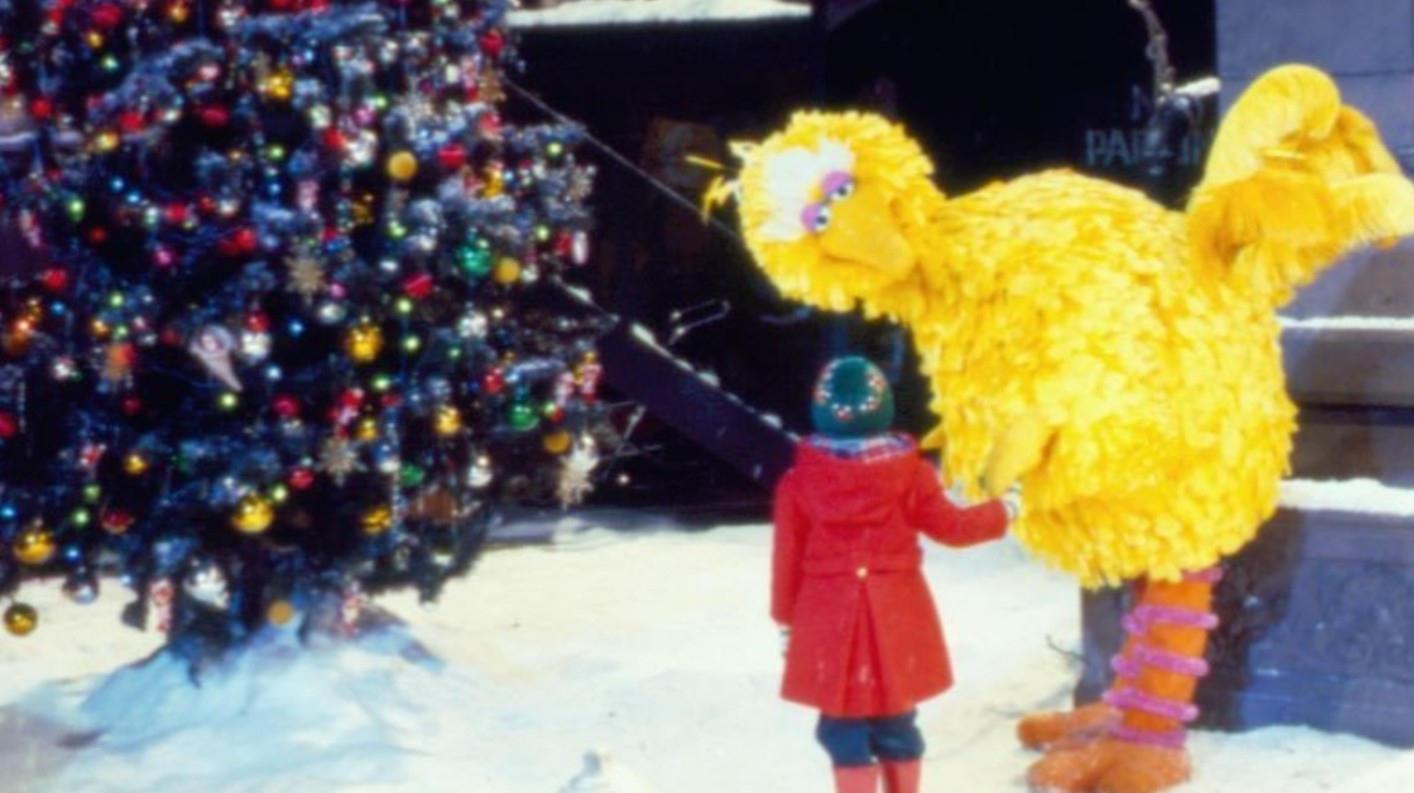 Backdrop for Christmas Eve on Sesame Street