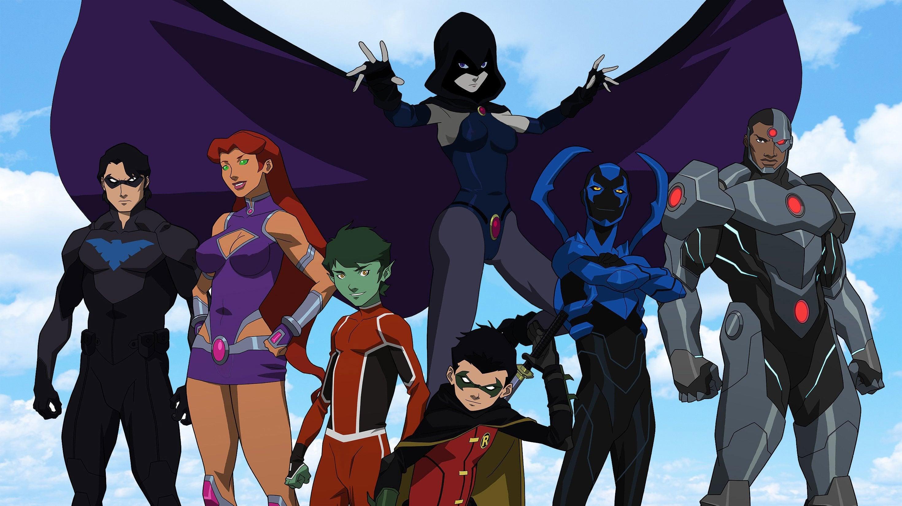 Backdrop for Justice League vs. Teen Titans