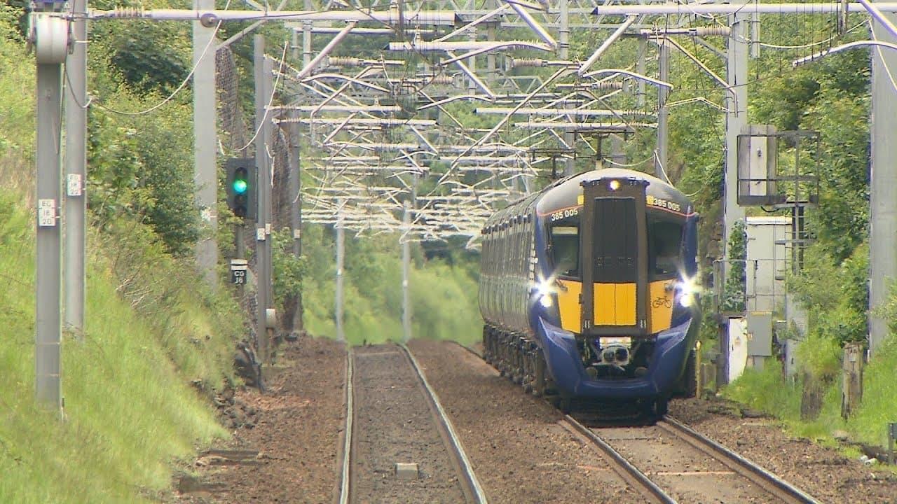 Backdrop for Edinburgh & Glasgow Driver's eye view