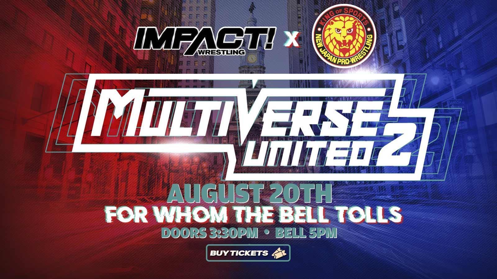 Backdrop for IMPACT Wrestling x NJPW: Multiverse United 2: For Whom The Bell Tolls