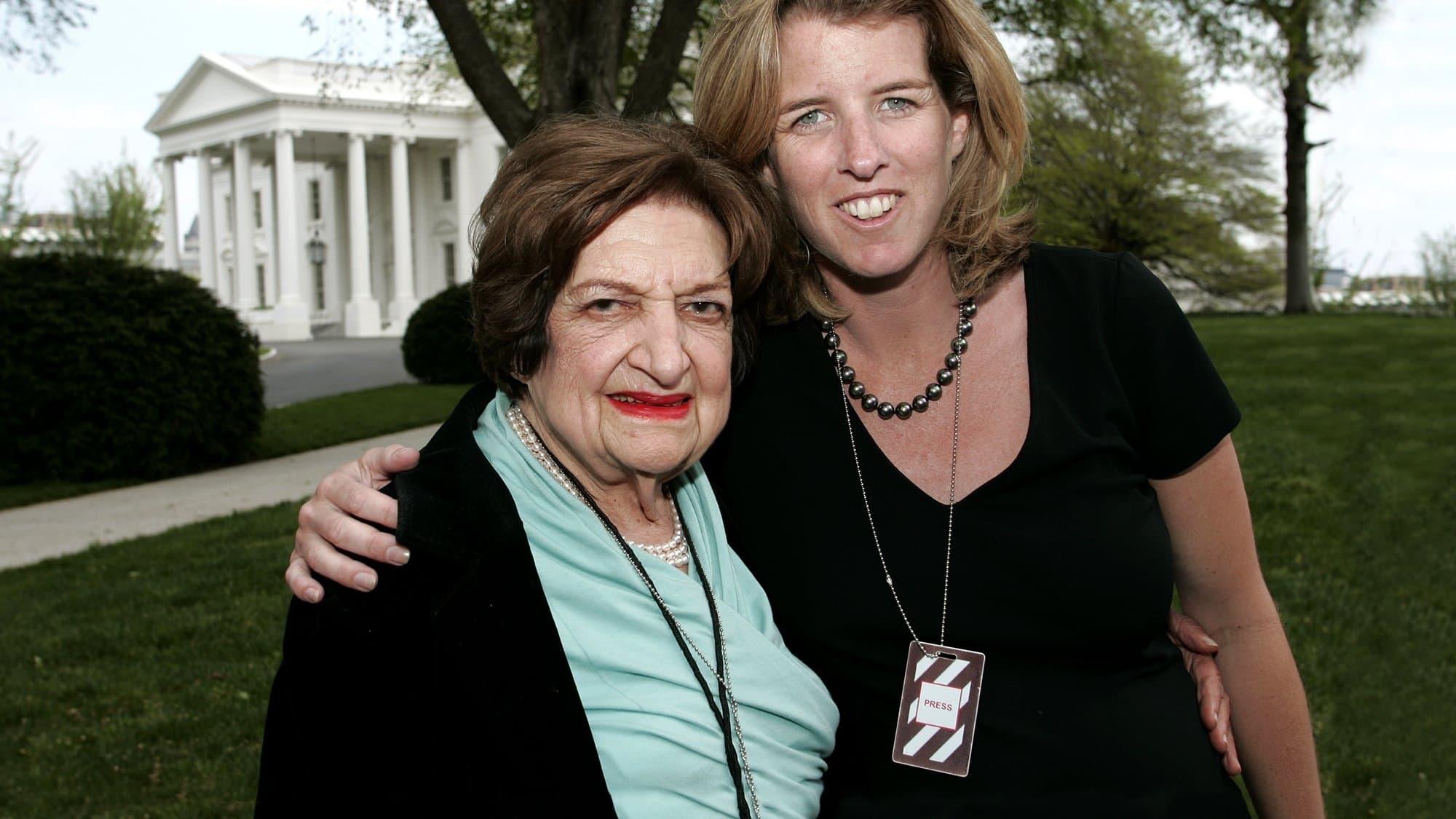 Backdrop for Thank You, Mr. President: Helen Thomas at the White House