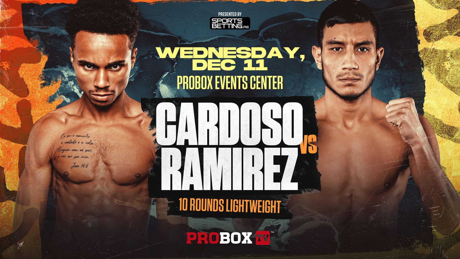 Backdrop for Jonhatan Cardoso vs. Eduardo Ramirez