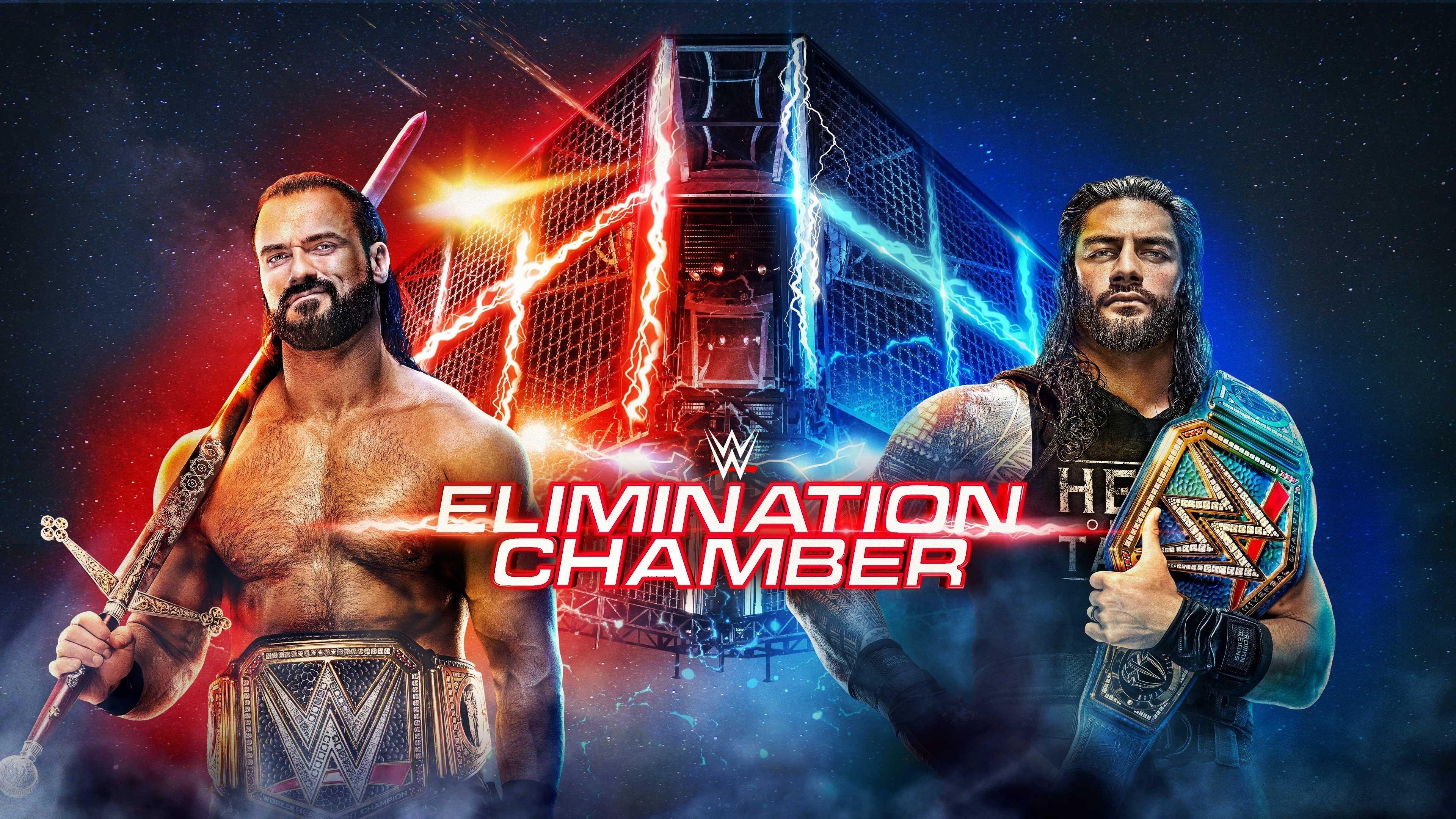 Backdrop for WWE Elimination Chamber 2021