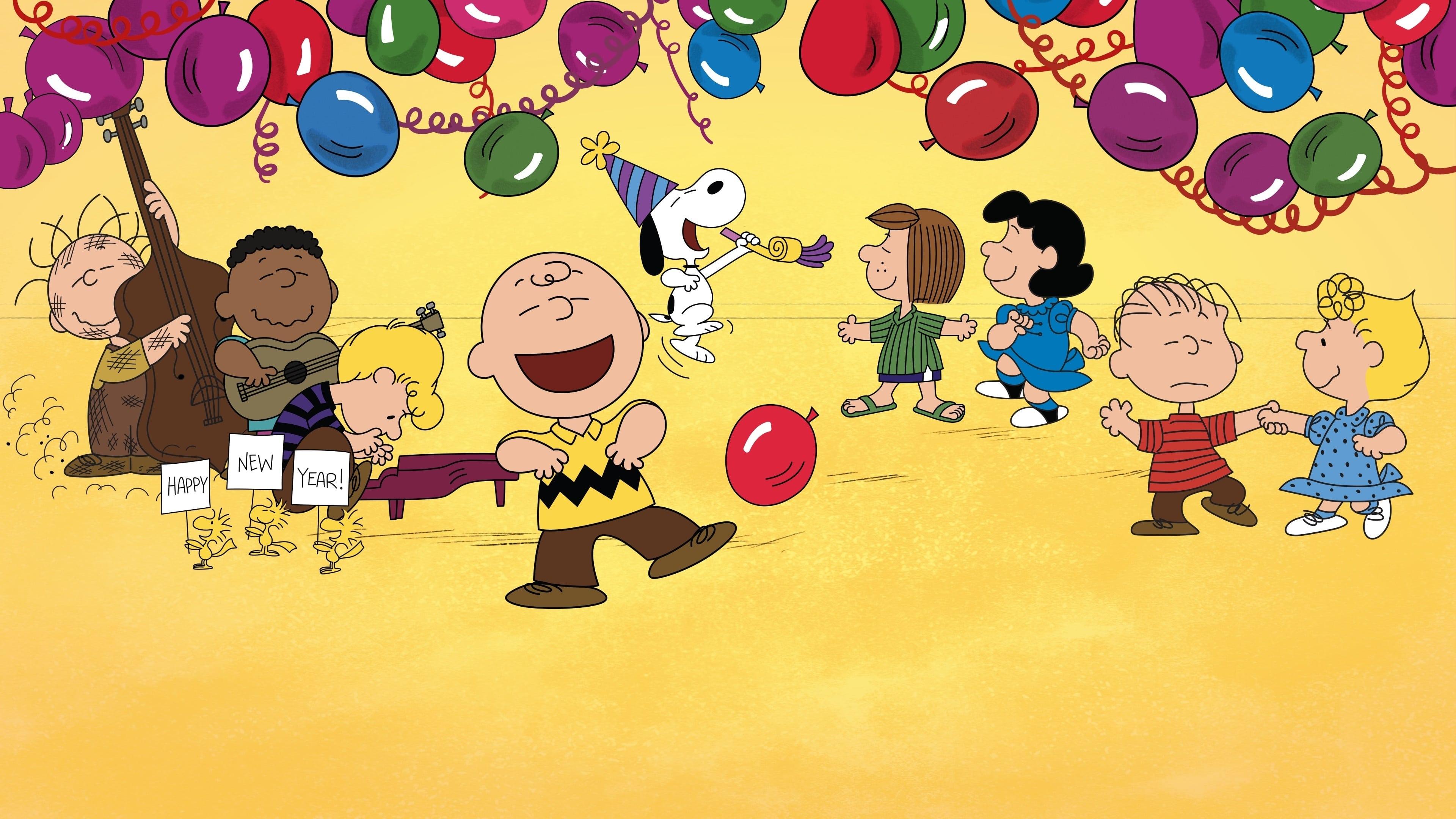 Backdrop for Happy New Year, Charlie Brown