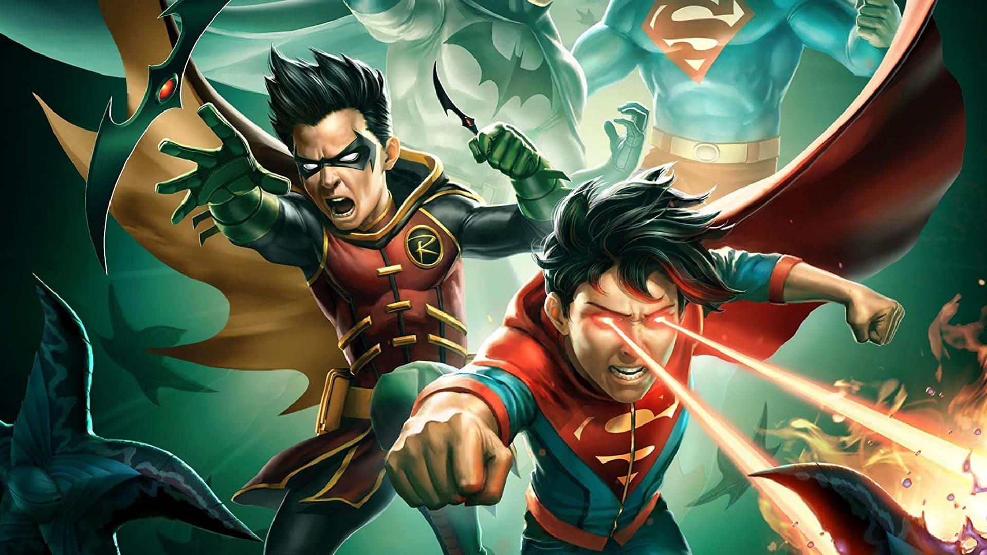 Backdrop for Batman and Superman: Battle of the Super Sons