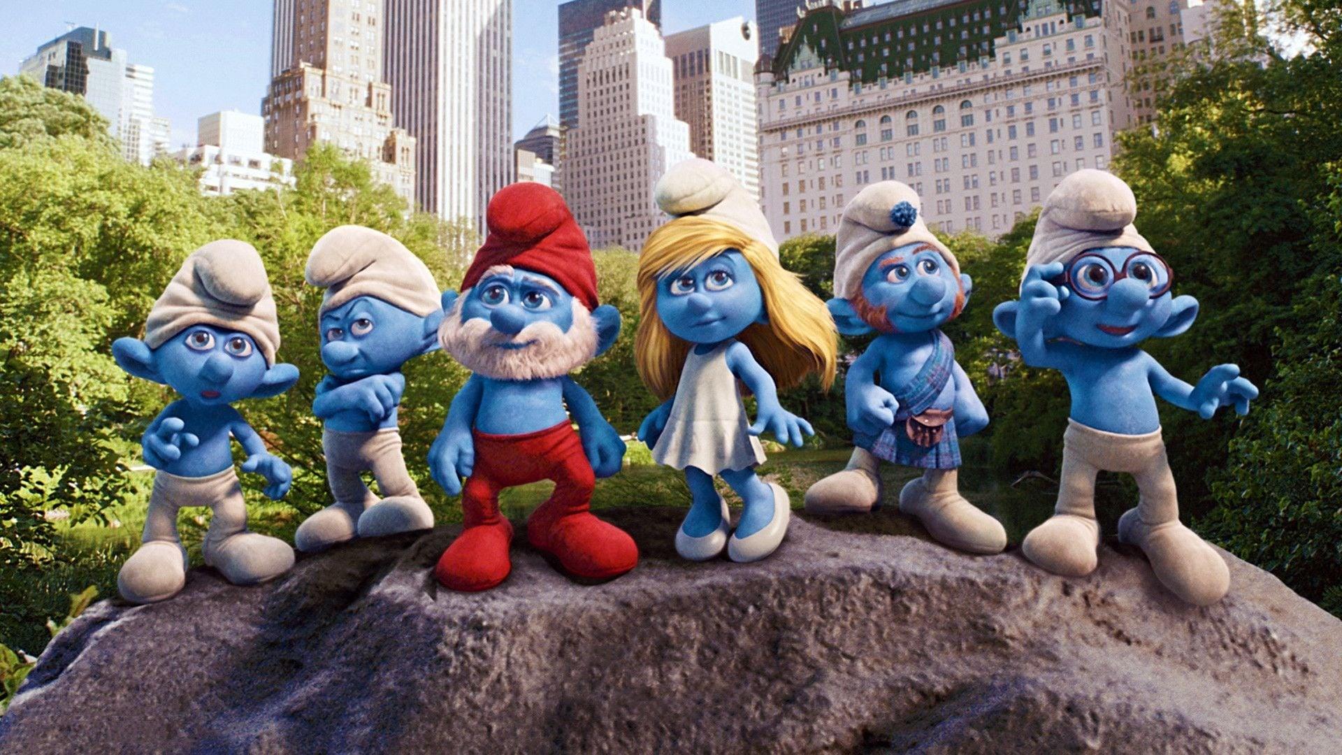 Backdrop for The Smurfs