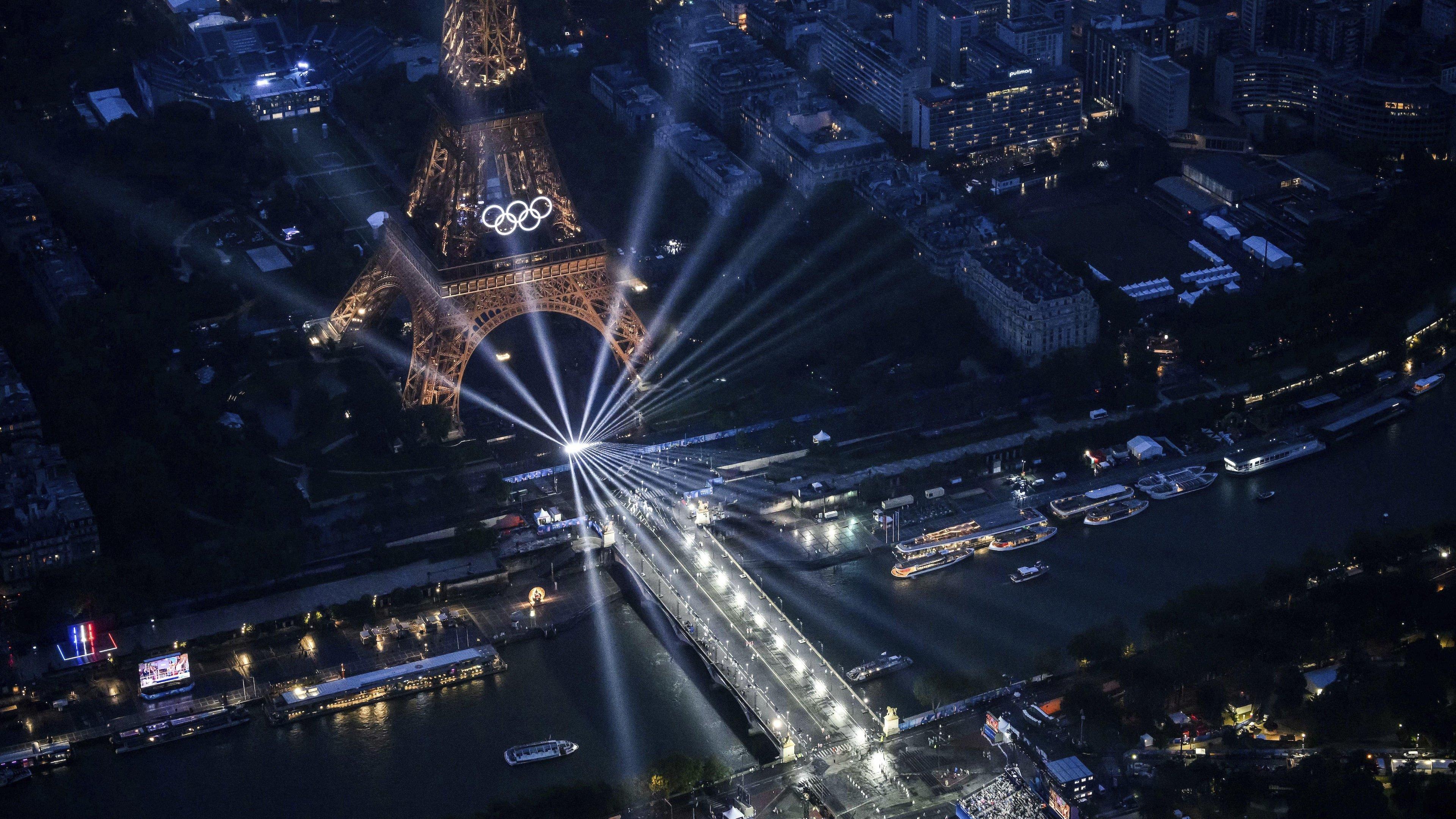 Backdrop for NBC's Paris Olympics Opening Ceremony in IMAX