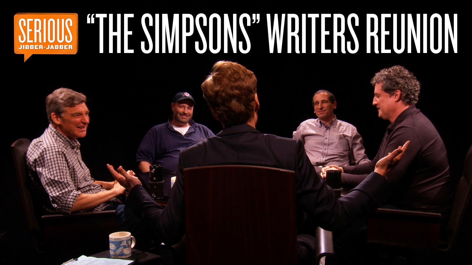 Backdrop for "The Simpsons" Writers Reunion -- Serious Jibber-Jabber with Conan O'Brien