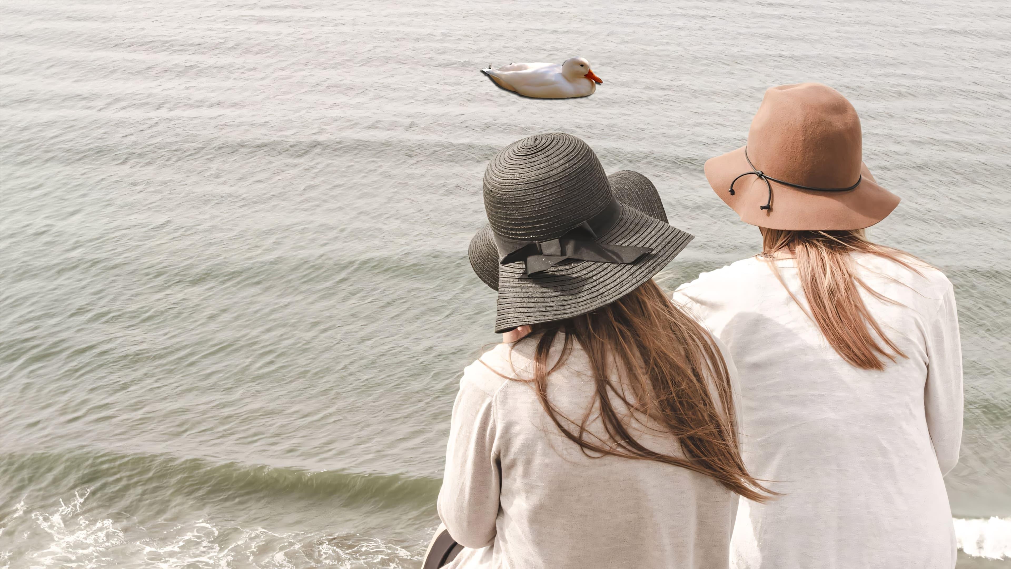 Backdrop for 2 Girls, 1 Duck