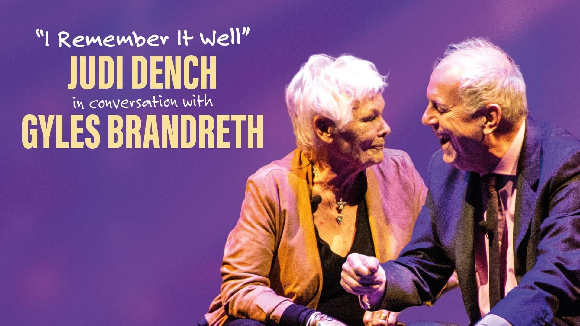 Backdrop for I Remember It Well: Dame Judi Dench in Conversation with Gyles Bandreth