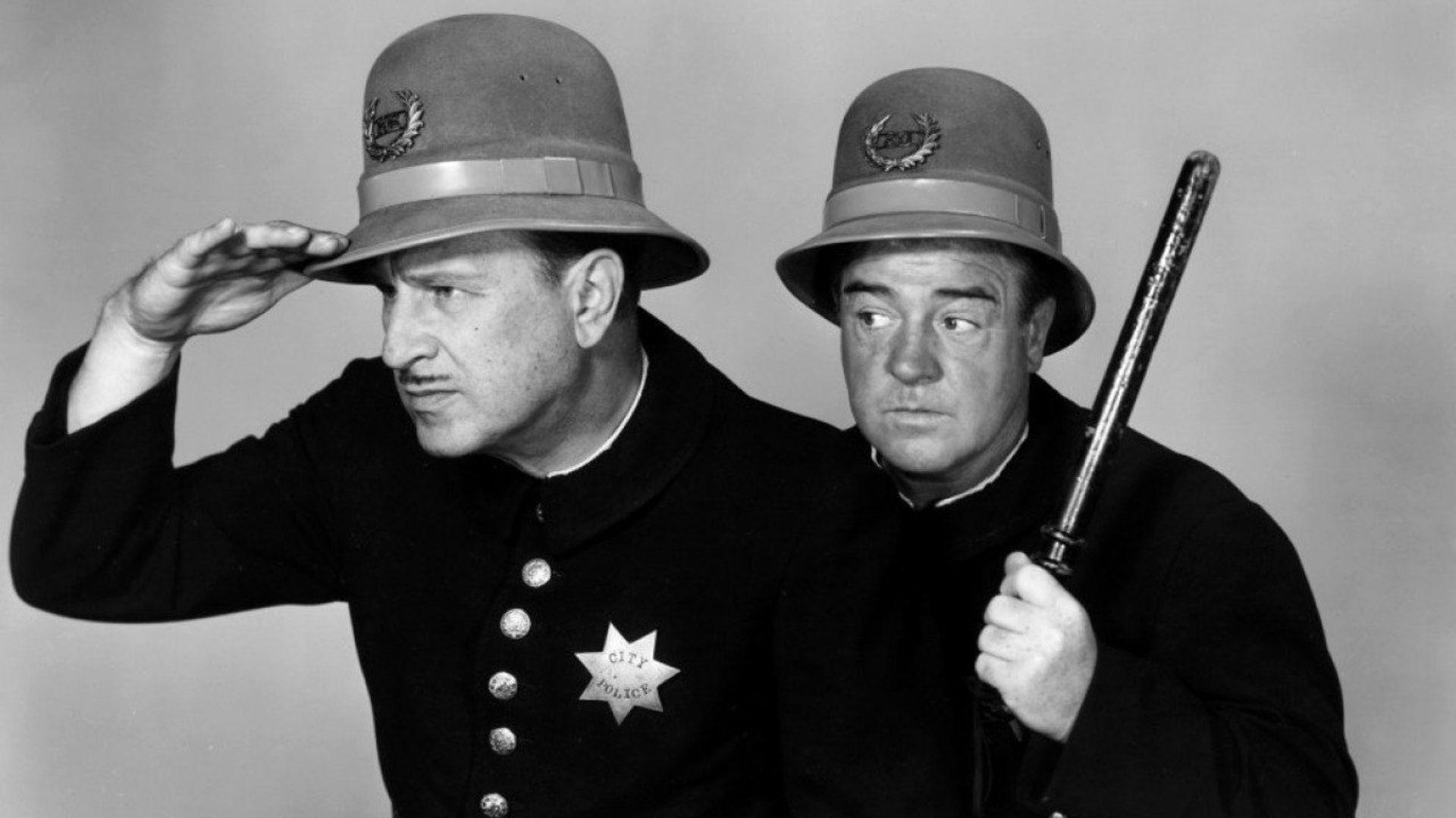 Backdrop for Abbott and Costello Meet the Keystone Kops