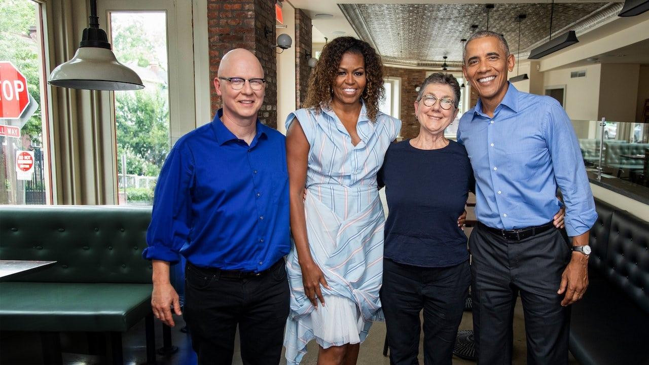 Backdrop for American Factory: A Conversation with the Obamas