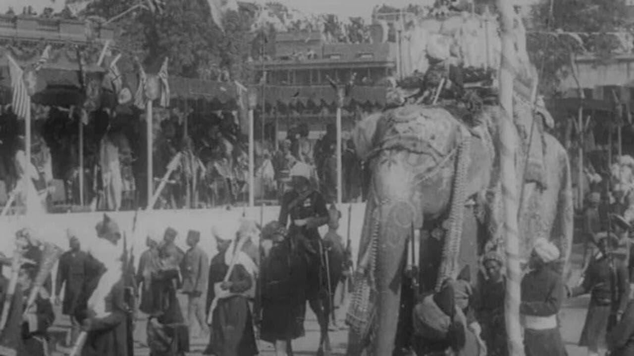 Backdrop for State Entry into Delhi of Lord Curzon, the Viceroy