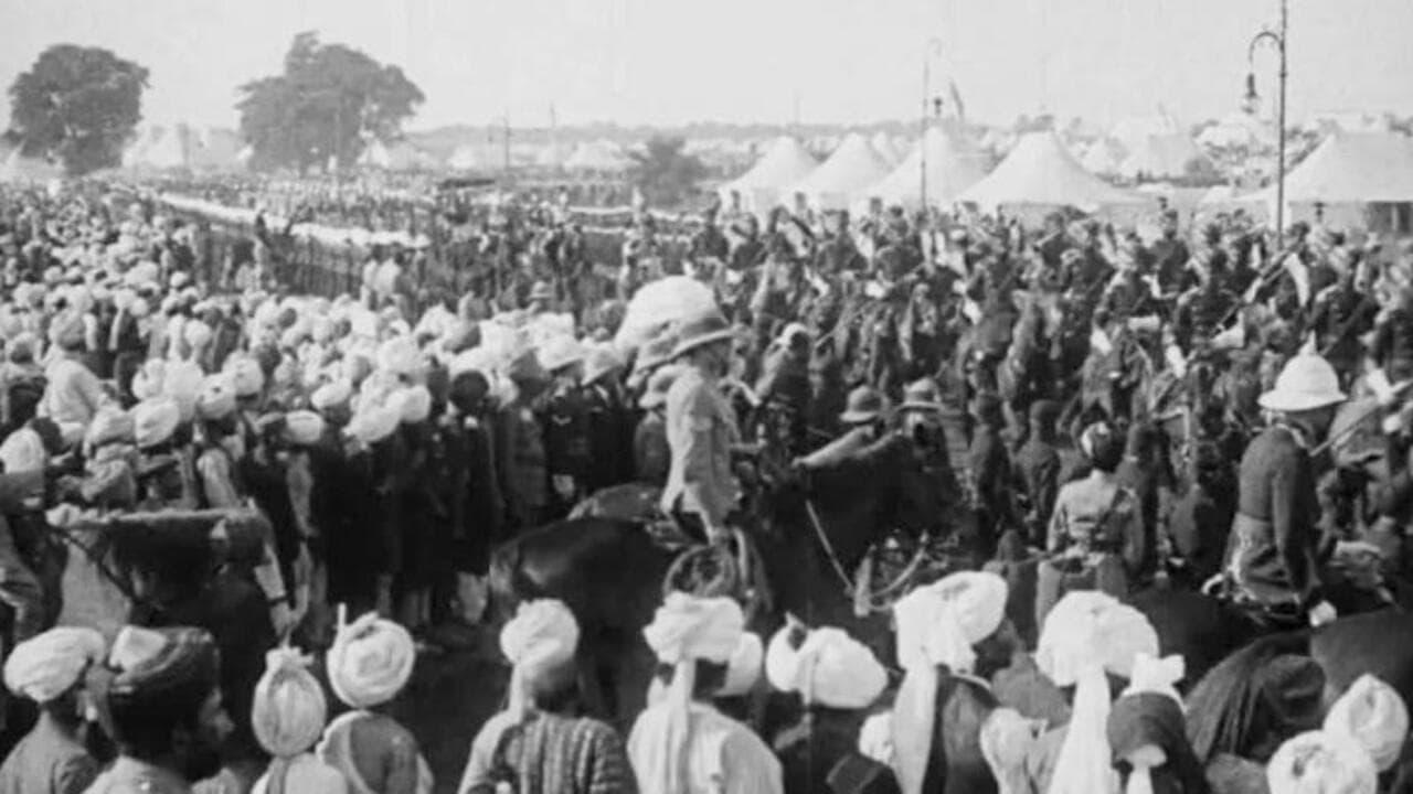 Backdrop for Our King Emperor and Queen Empress Hold a Durbar in Delhi