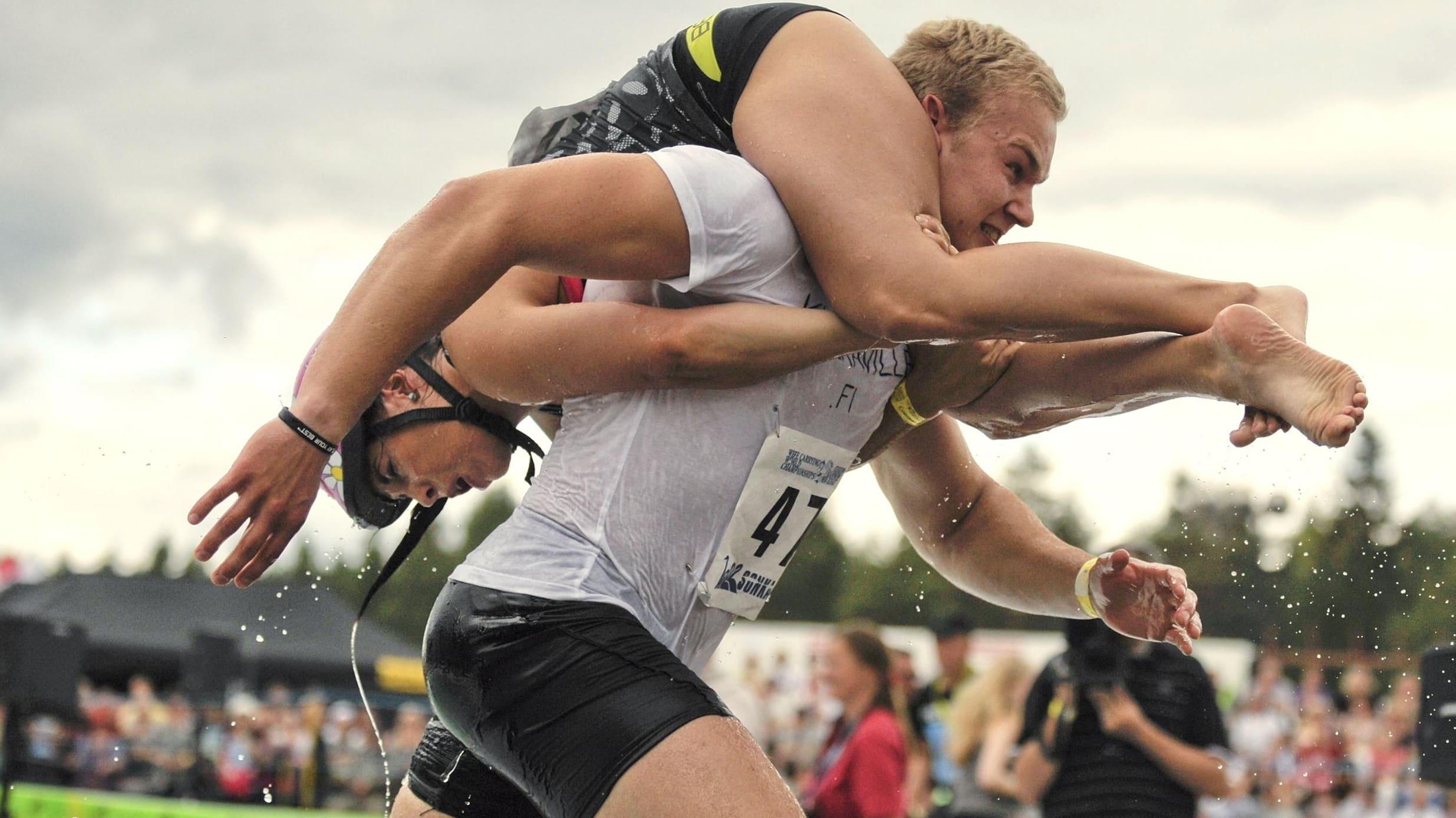 Backdrop for Couples of Wife Carrying