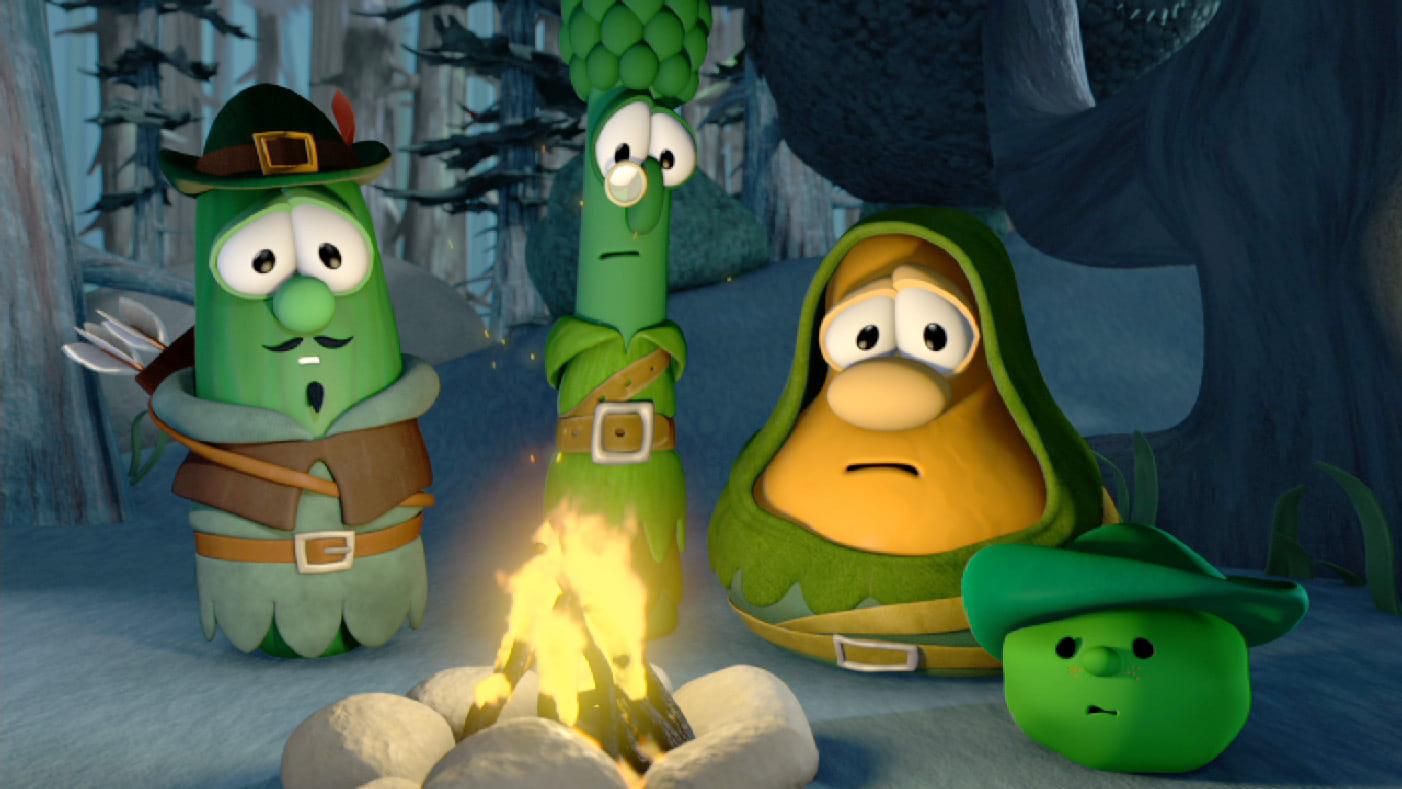 Backdrop for VeggieTales: Robin Good and His Not So Merry Men